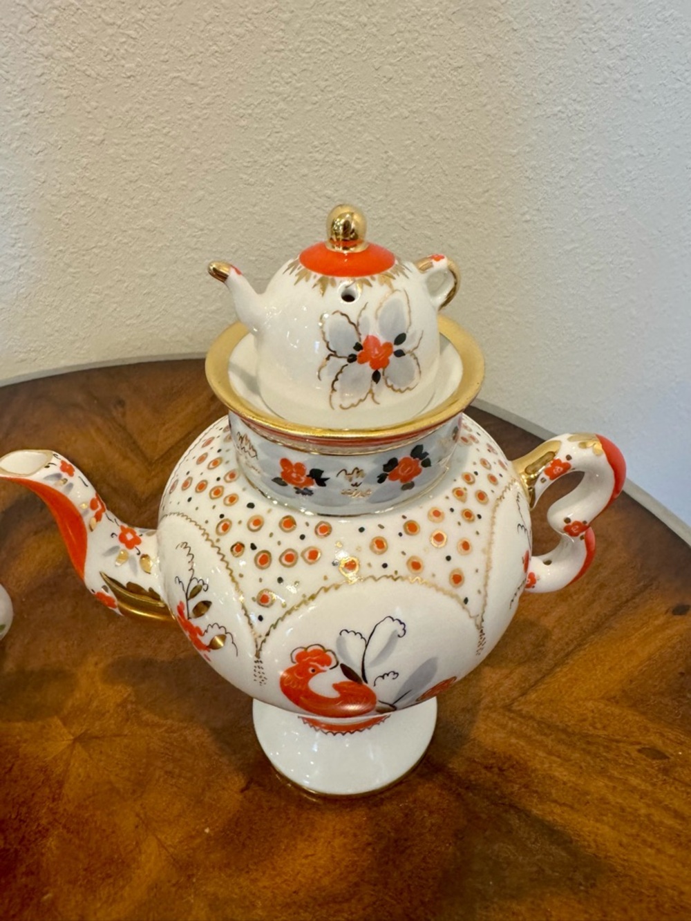 2 Russian Lomonosov Hand Painted Porcelain Tea Pots Imperial Porcelain Factory - Picture 4 of 14